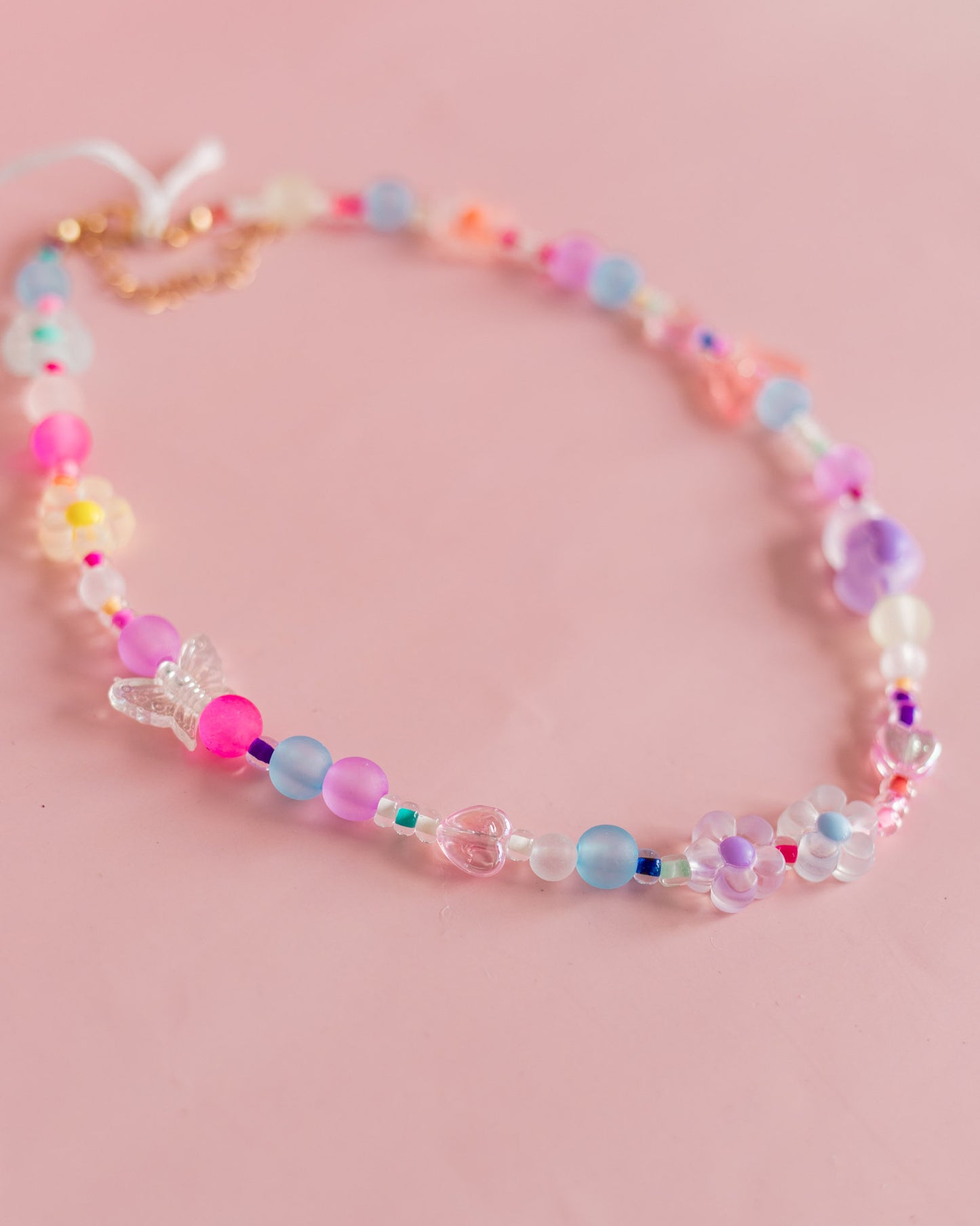 Frosted  Butterfly Necklace