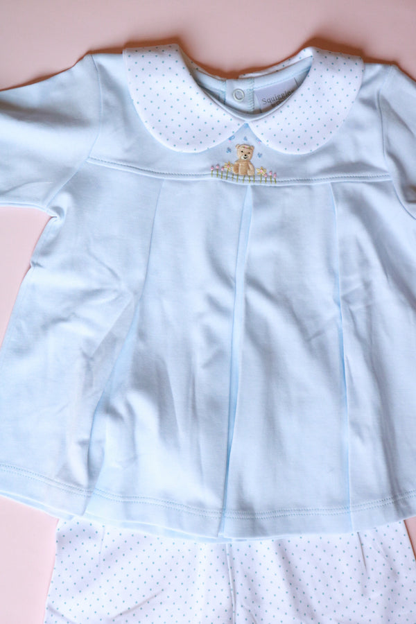 Molly Mini Bear Embroidered Legging Set