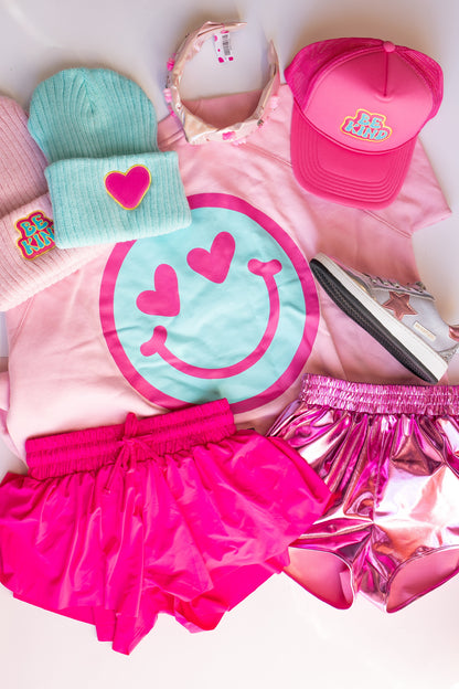 Bubblegum Heart Eyes Sweatshirt, Women's