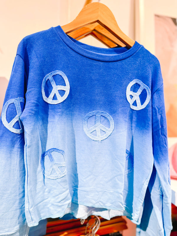 Peace Pullover | Turquoise Ombre