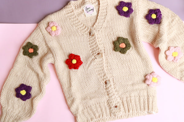 Crochet Flower Cardigan