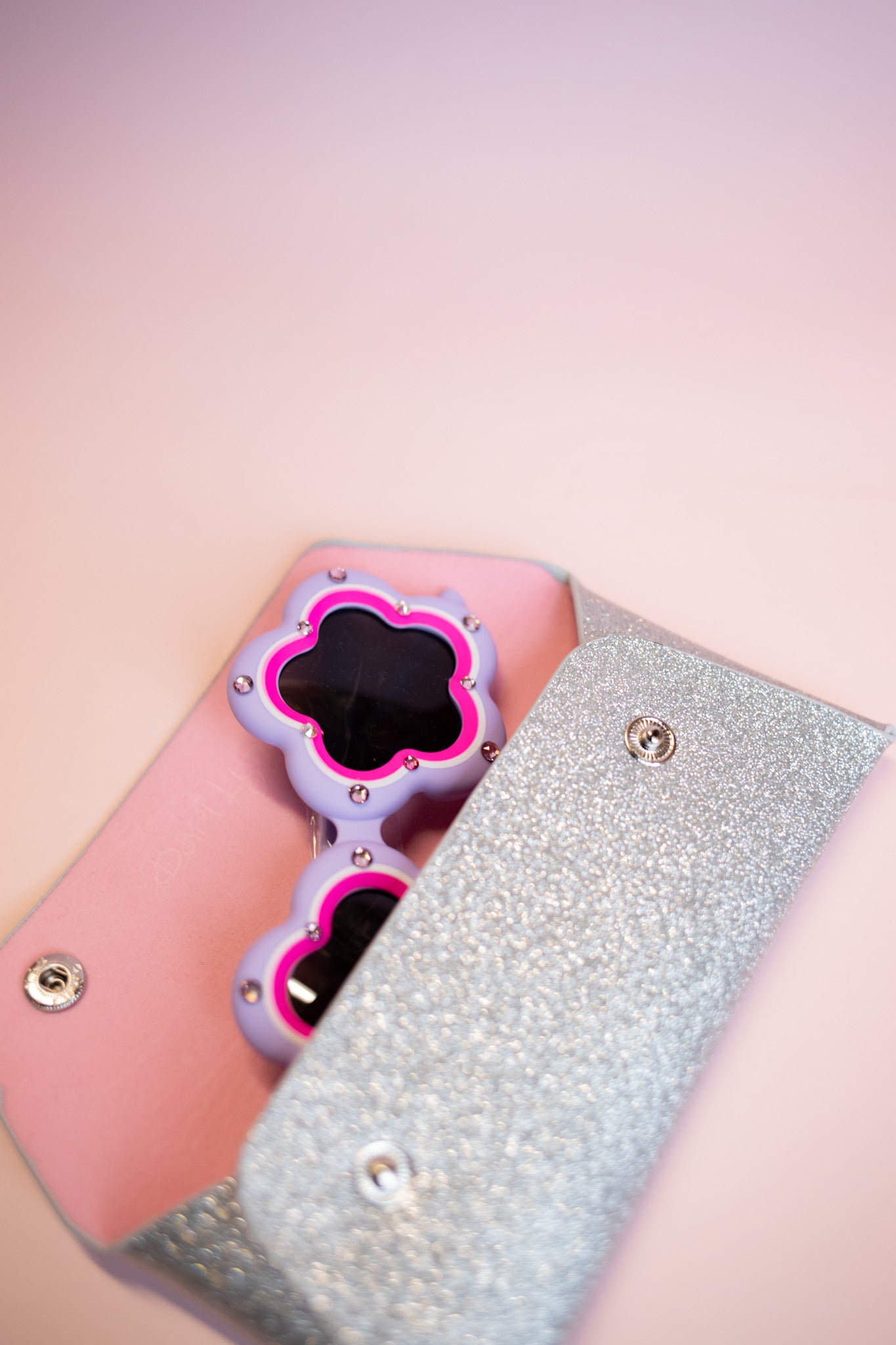 Flower Rhinestone Toddler Sunglasses | Purple