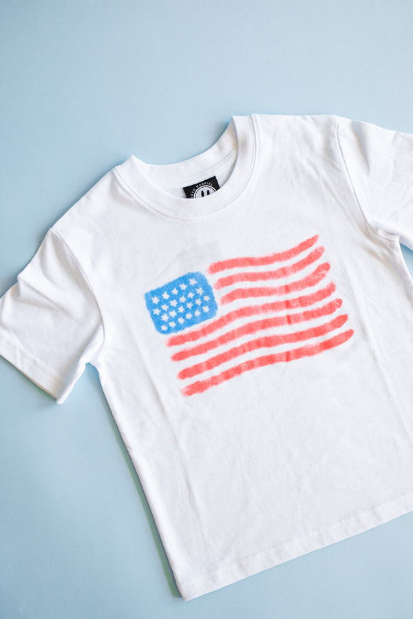 XOXO By Magpies Watercolor Flag T-Shirt | Youth