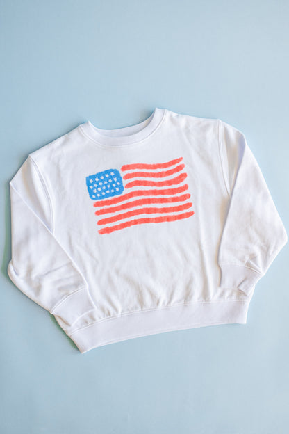 XOXO By Magpies Watercolor Flag Sweatshirt | Youth