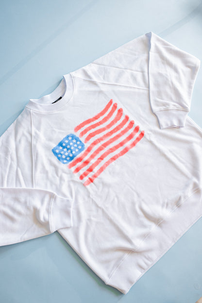 XOXO By Magpies Watercolor Flag Sweatshirt | Women's