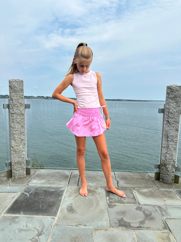 Double Layer Mini Skort | Pink Lightning