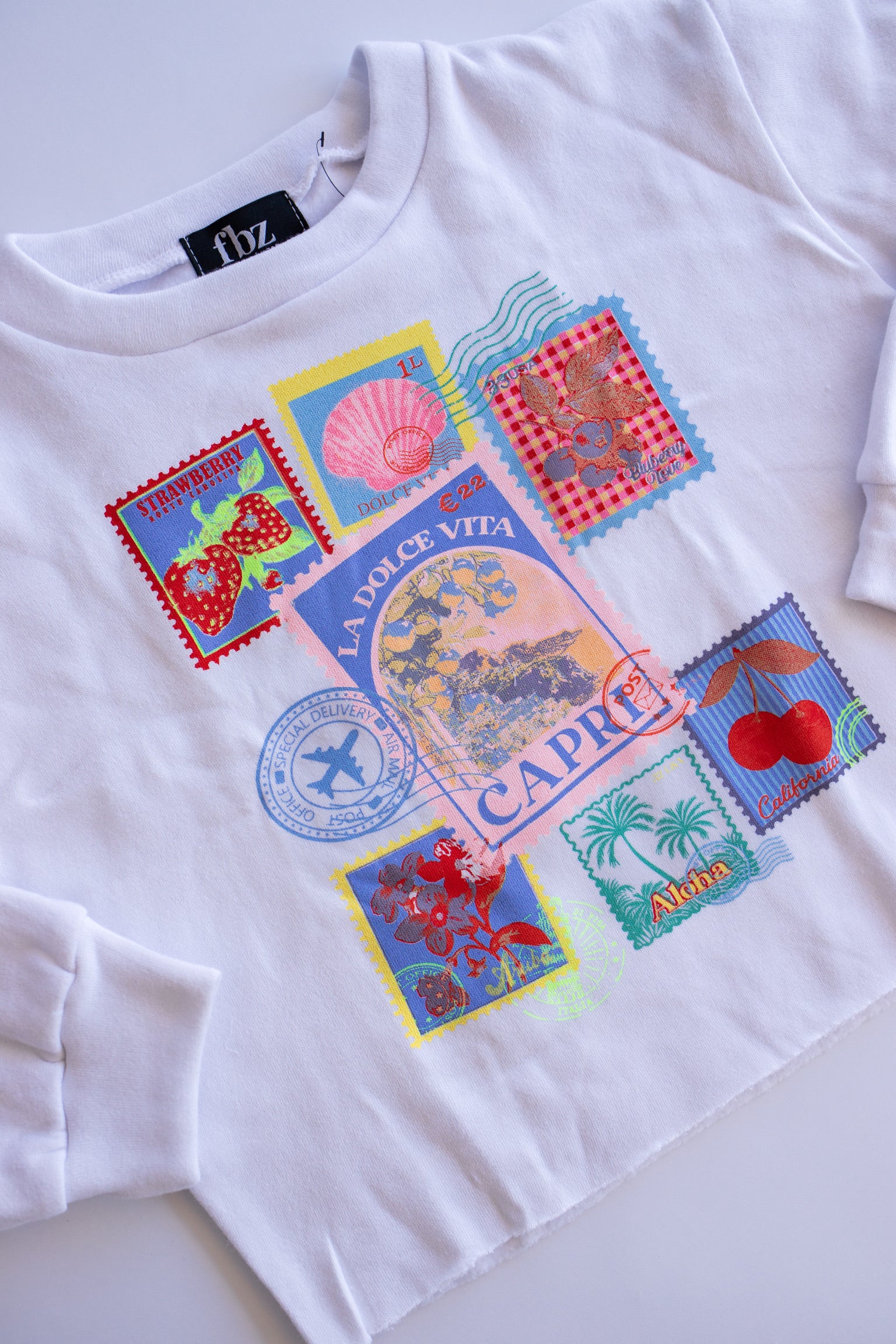 Destination Stamp Sweatshirt | White