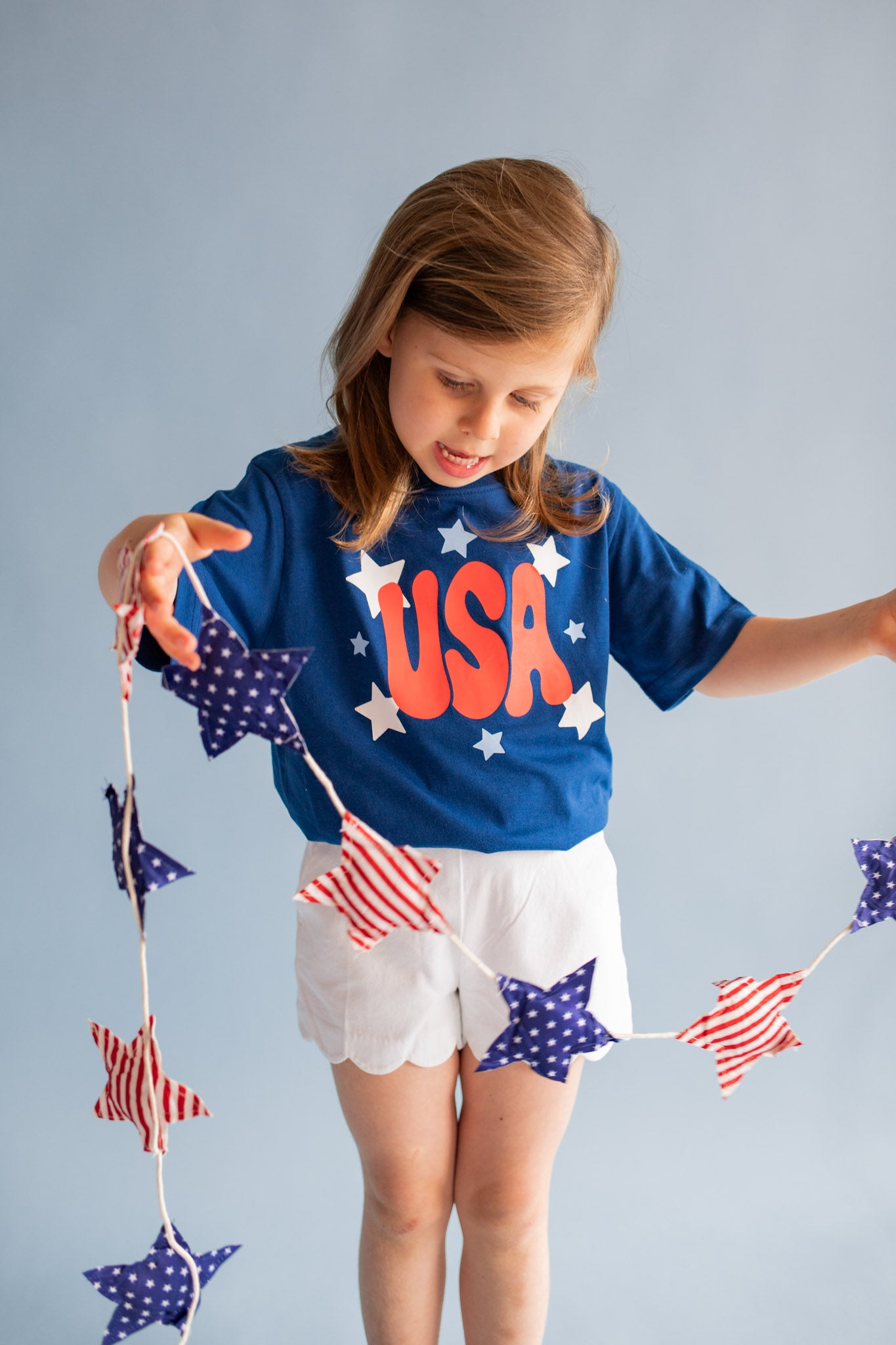 XOXO By Magpies Navy USA T-Shirt | Youth