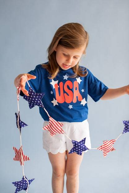 XOXO By Magpies Navy USA T-Shirt | Youth