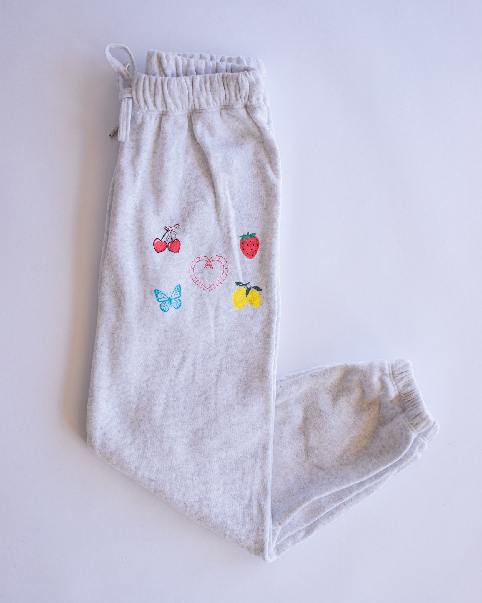 Icon Print Sweatpant | Light Misty Grey