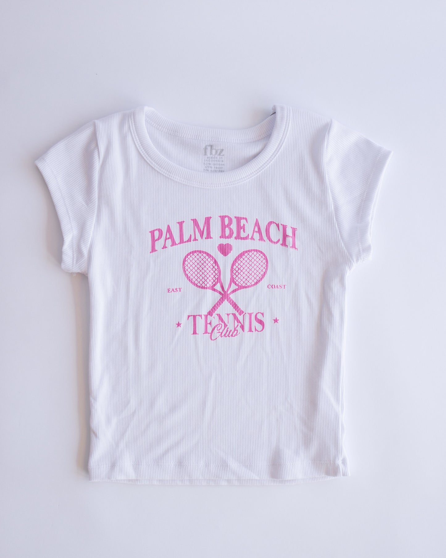 Rib Baby Tee | White Palm