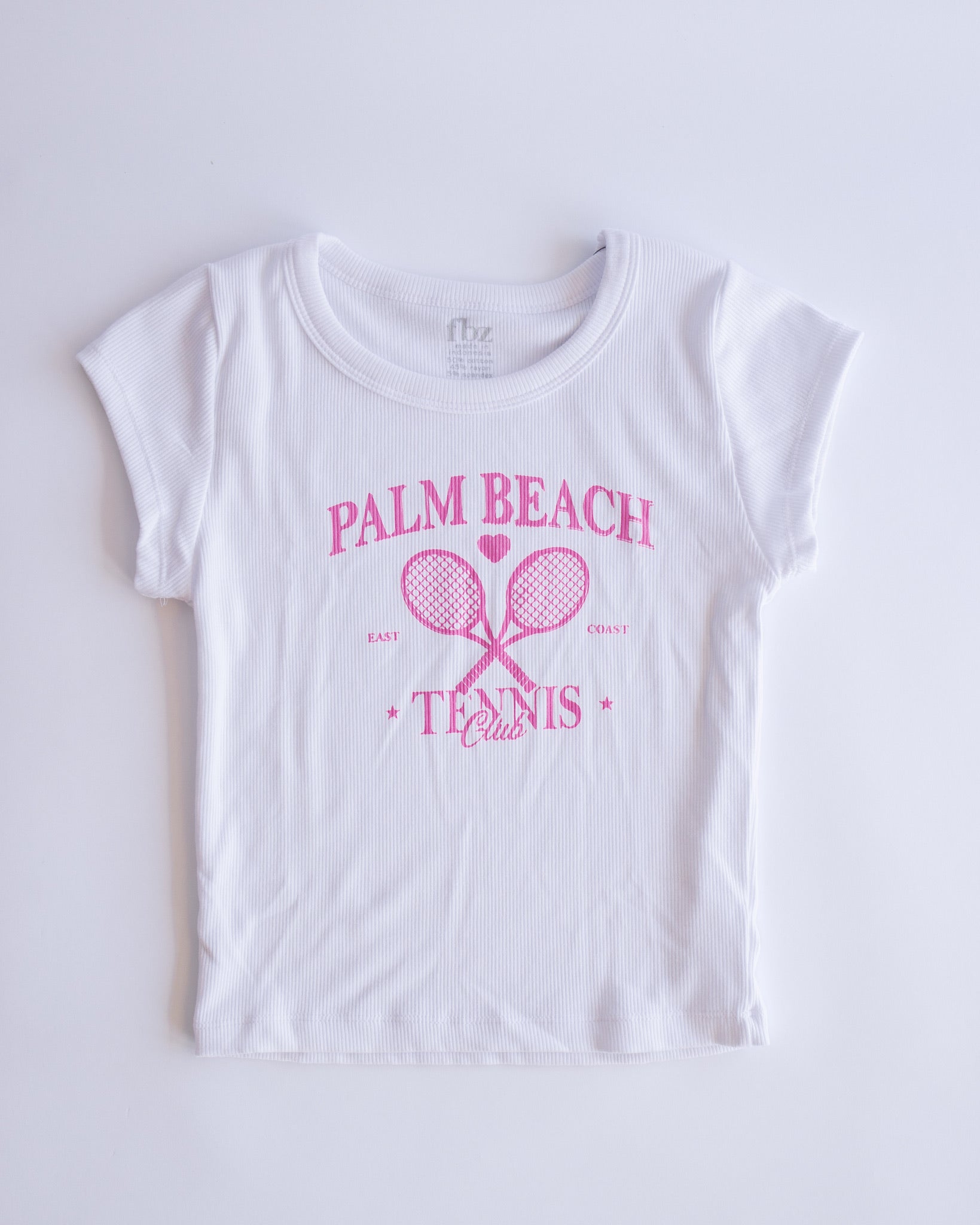 Rib Baby Tee | White Palm