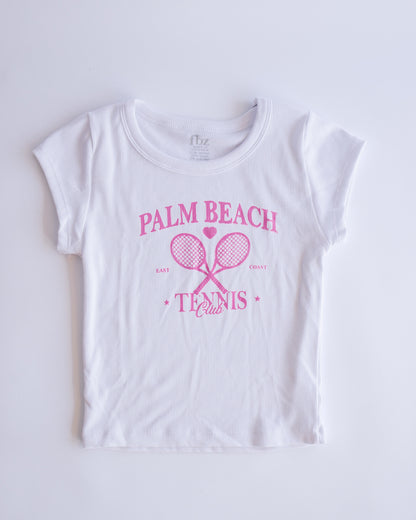 Rib Baby Tee | White Palm
