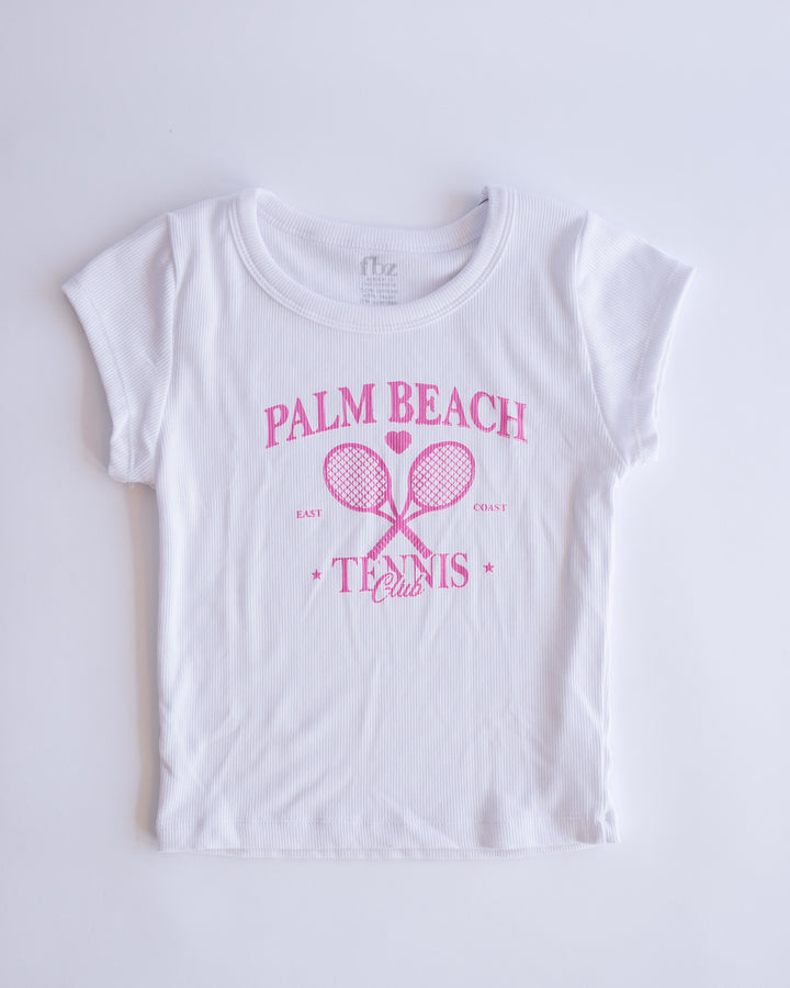 Rib Baby Tee | White Palm