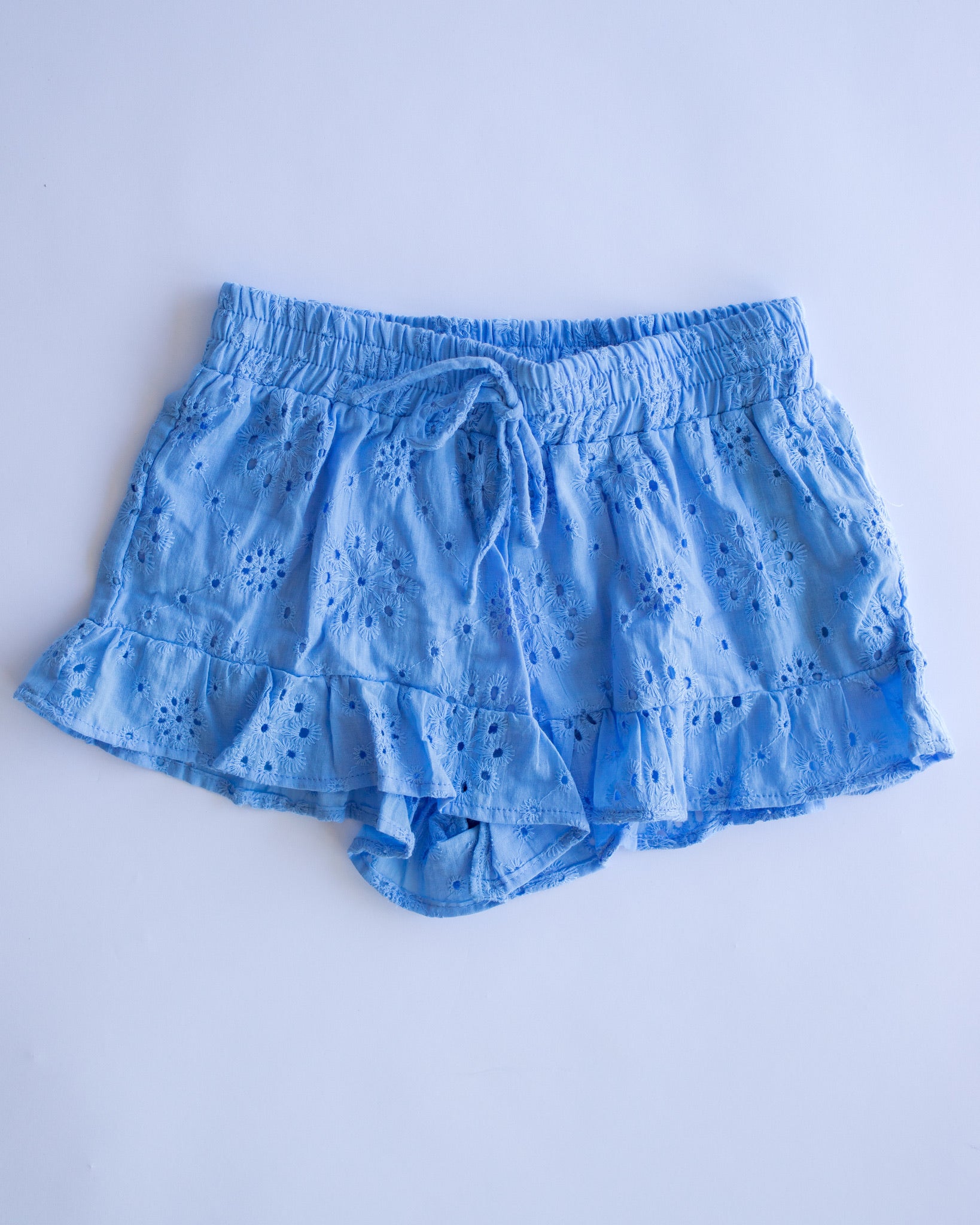Eyelet Short | Periwinkle