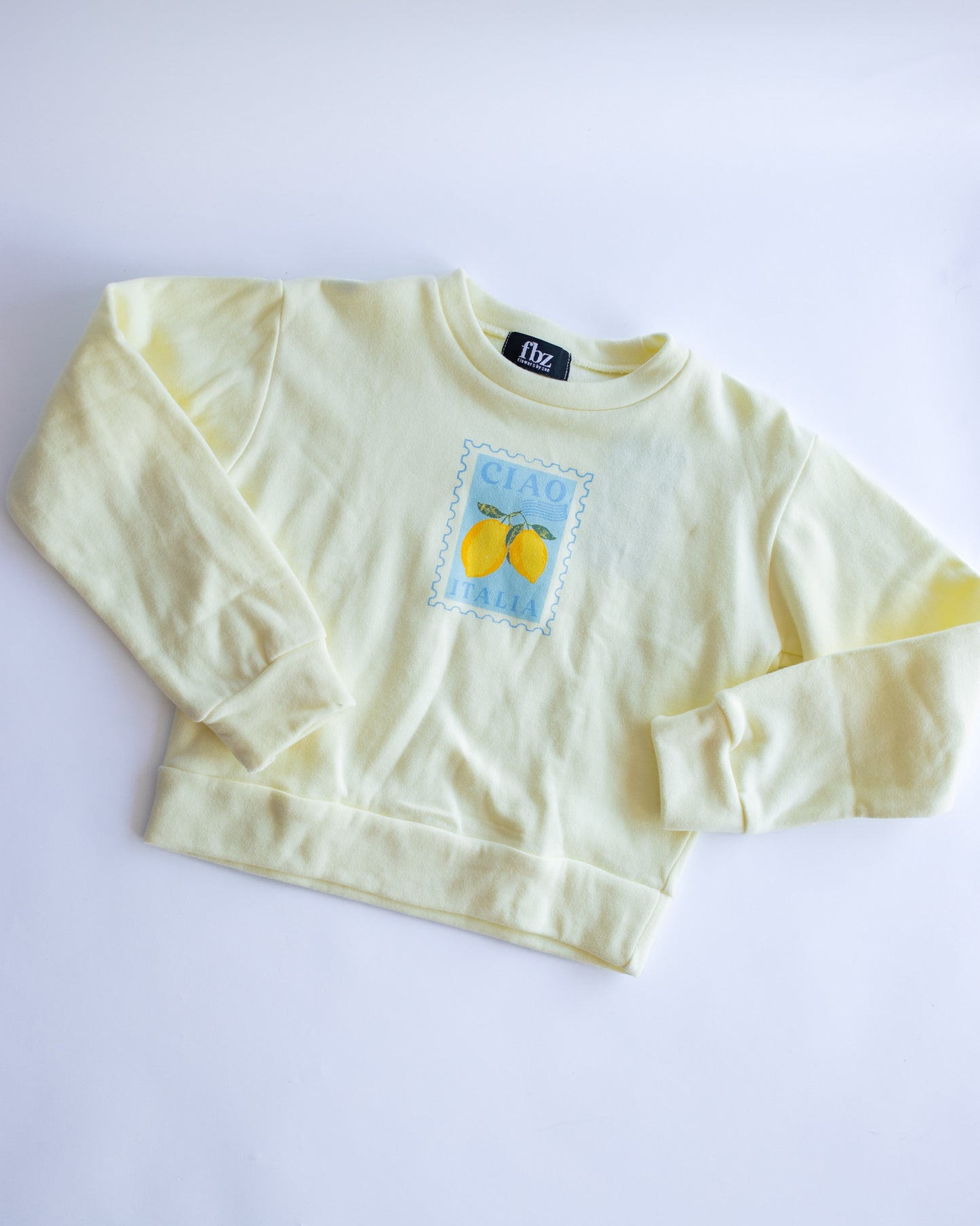 Ciao Stamp Sweatshirt | Light Yellow