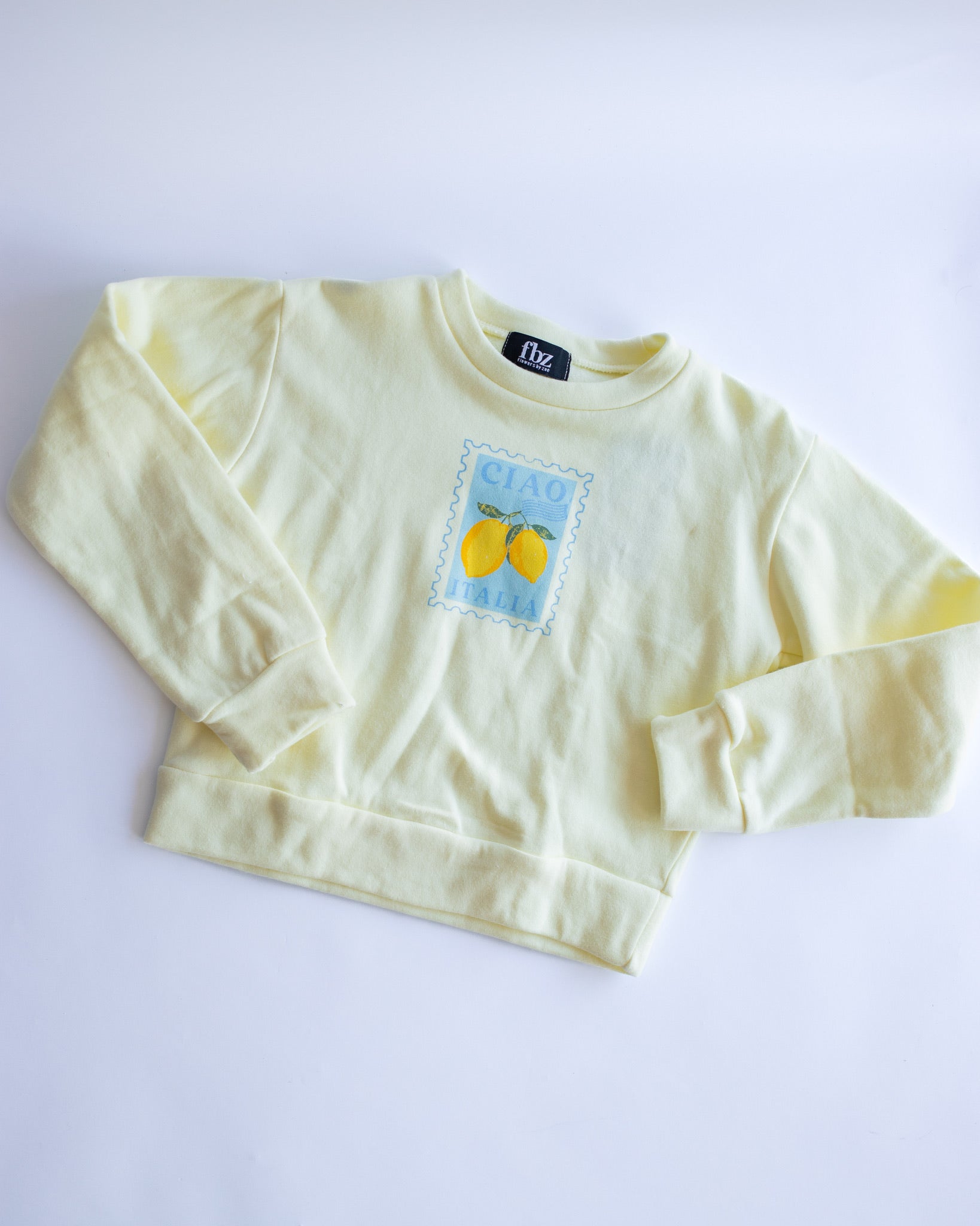Ciao Stamp Sweatshirt | Light Yellow