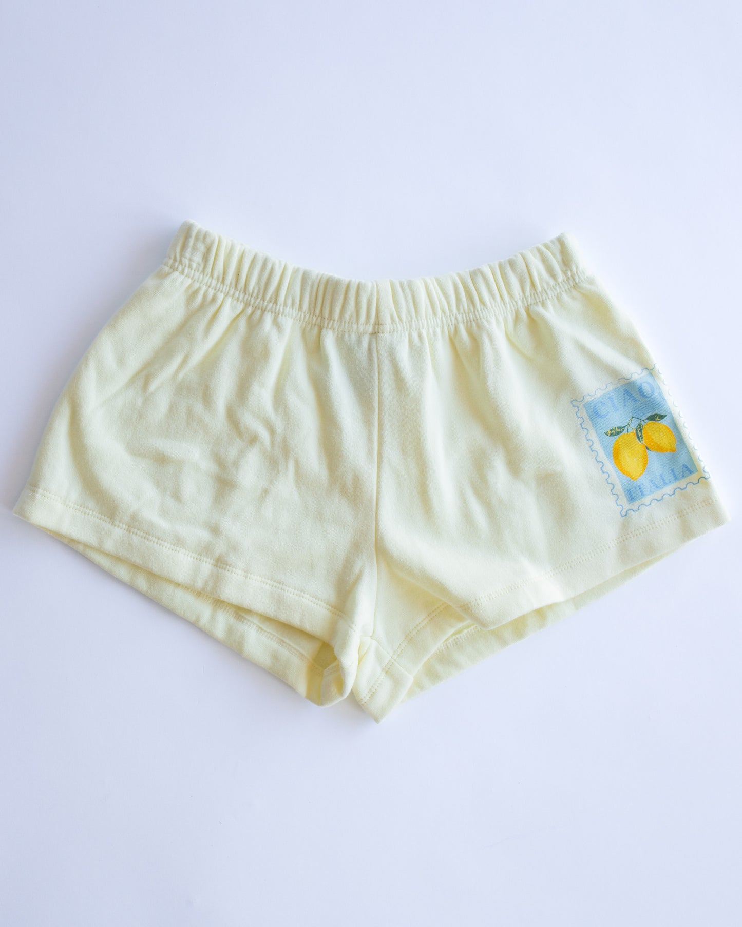 Ciao Stamp Sweatshort | Light Yellow