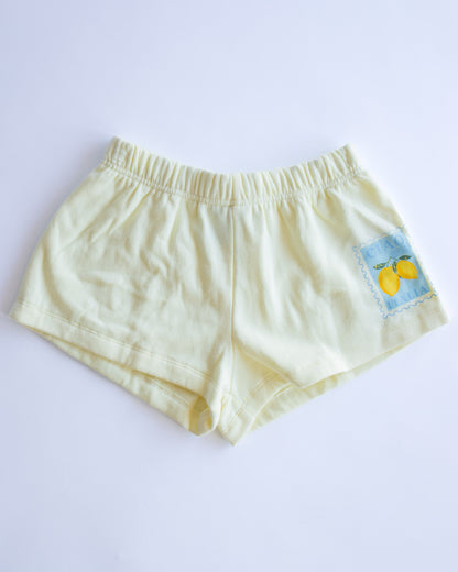 Ciao Stamp Sweatshort | Light Yellow