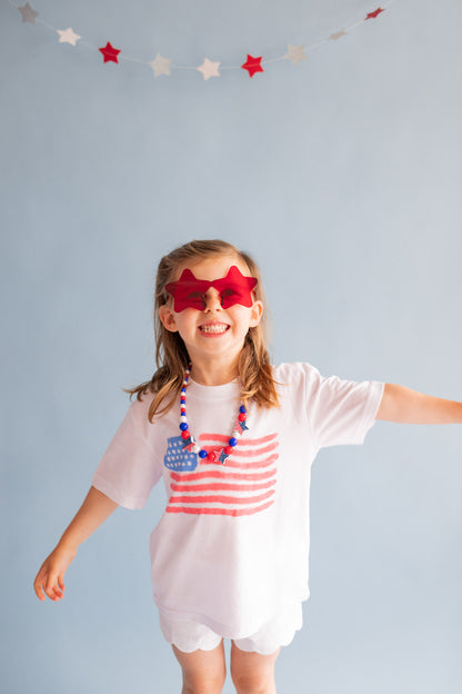 XOXO By Magpies Watercolor Flag T-Shirt | Youth