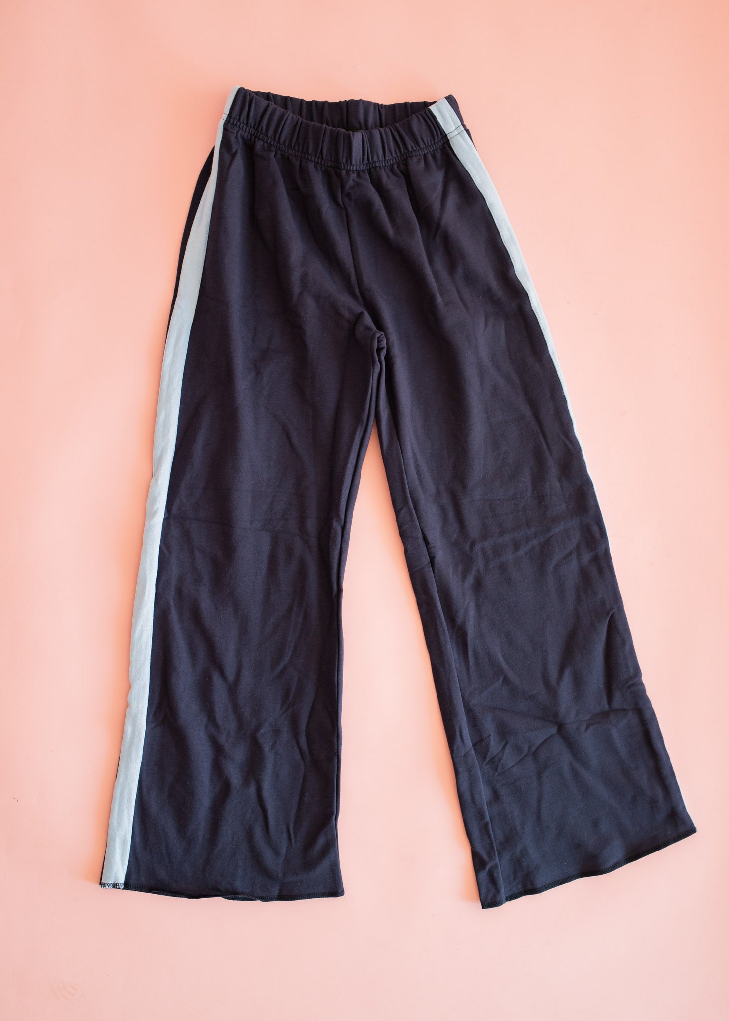 Wide Leg Pant | Navy with Blue Taping