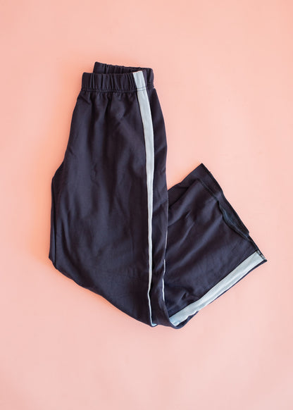 Wide Leg Pant | Navy with Blue Taping