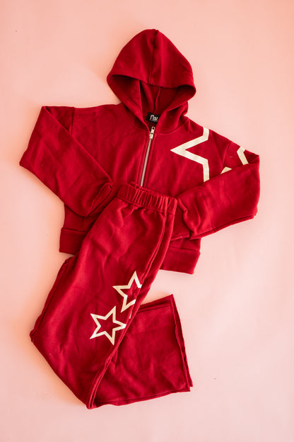 Zip Hoodie | Maroon