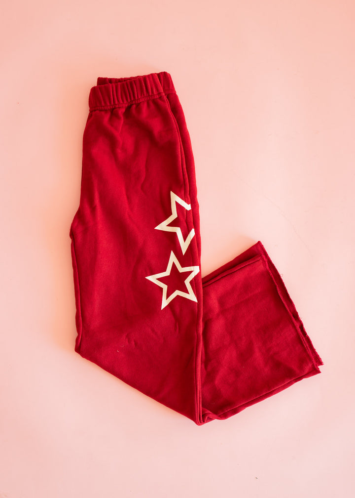 Wide Leg Pant | Maroon