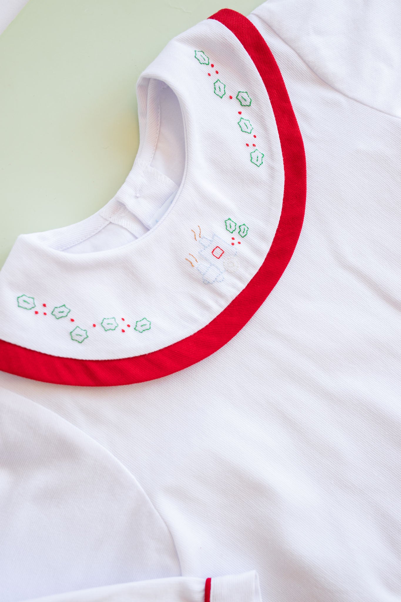 Christmas Train Round Collar Pique Pant Set