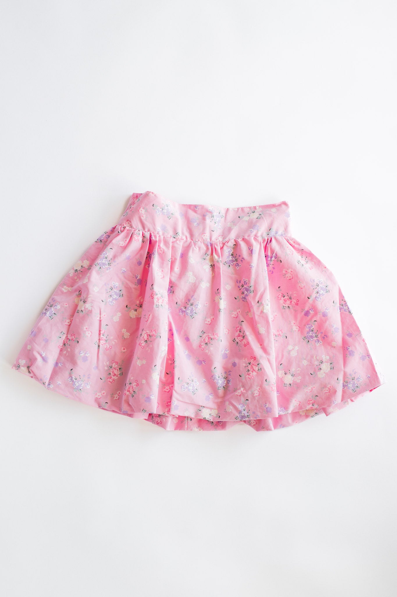 Bubble Skirt | Pastel Pink Floral