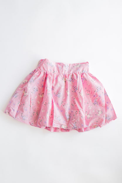 Bubble Skirt | Pastel Pink Floral
