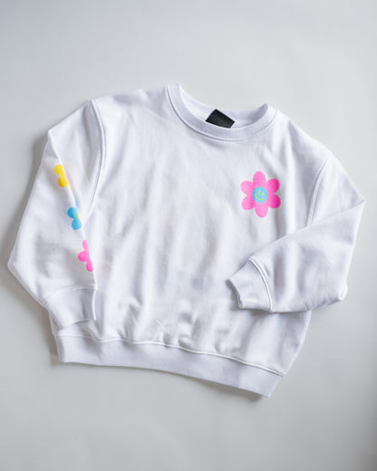 XOXO by Magpies Radiate Positivity Sweatshirt | White