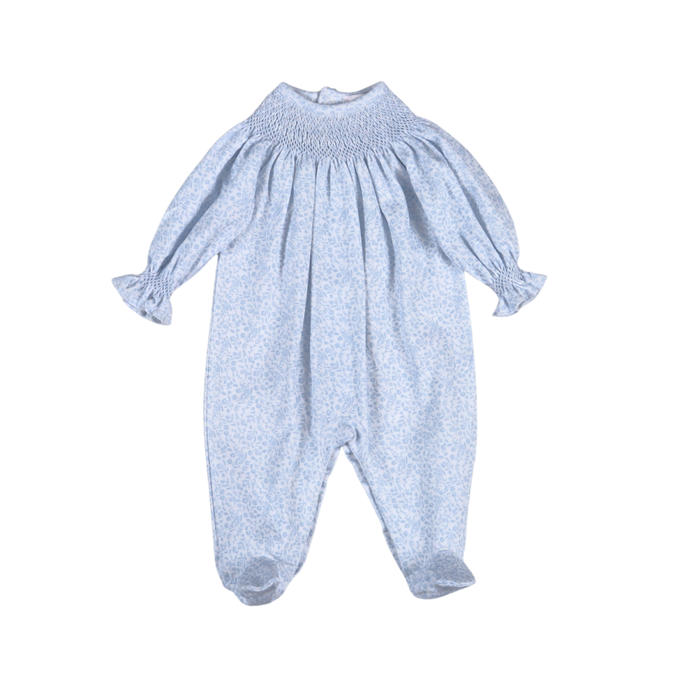 Smocked Bishop Footie | Ivy Floral