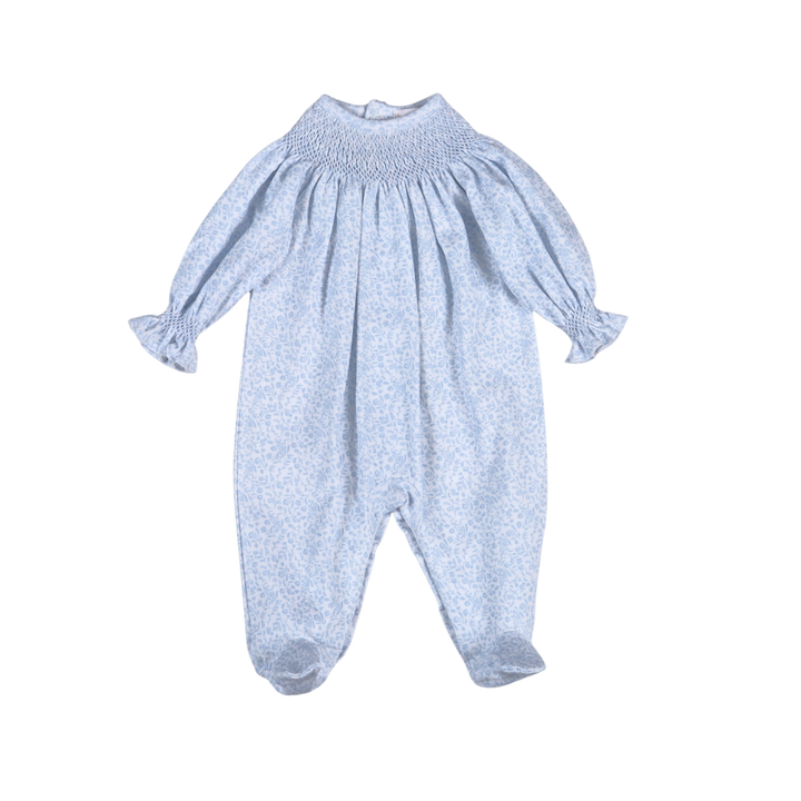 Smocked Bishop Footie | Ivy Floral