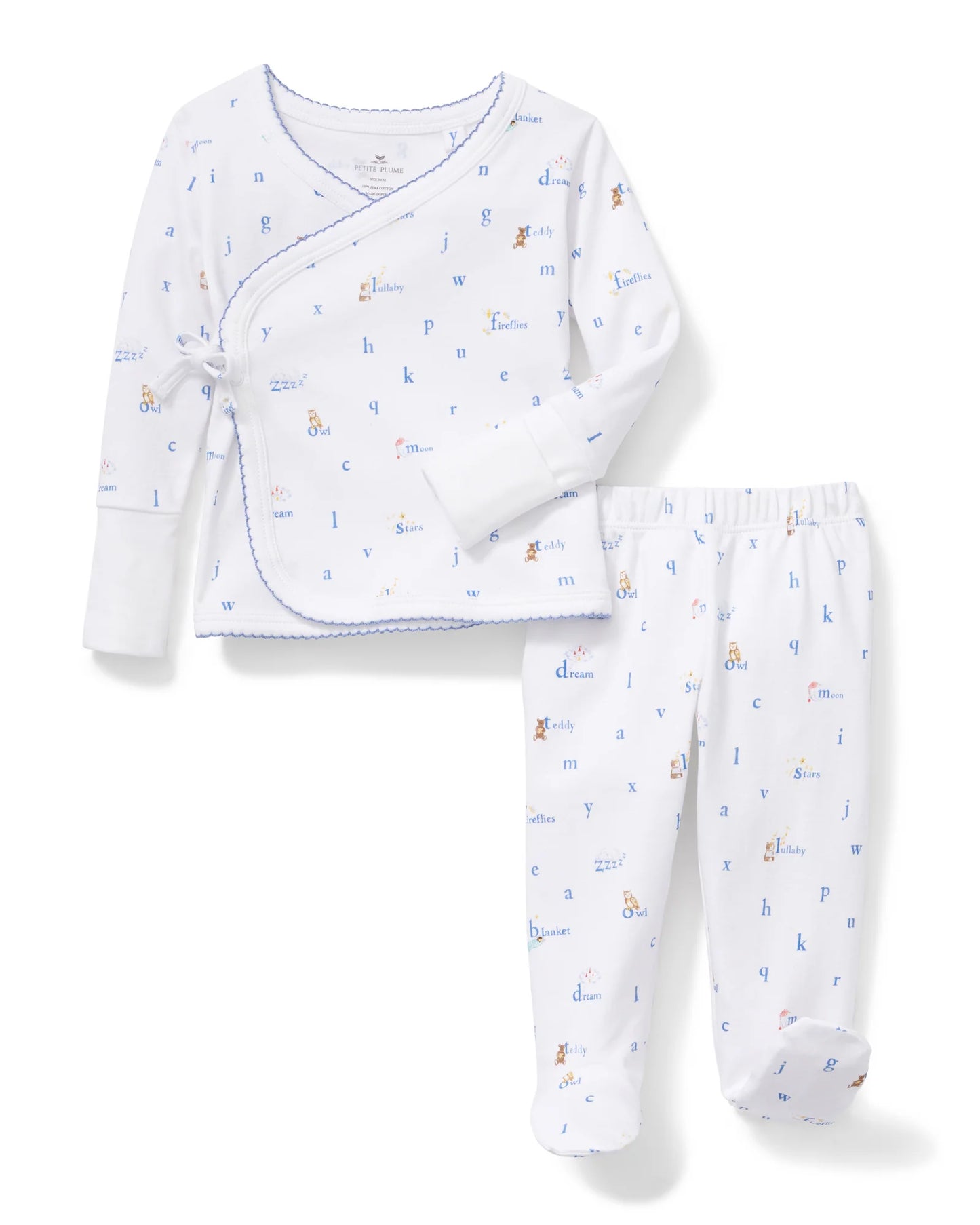 Baby Pima Wrap Set | Letters & Lullabies