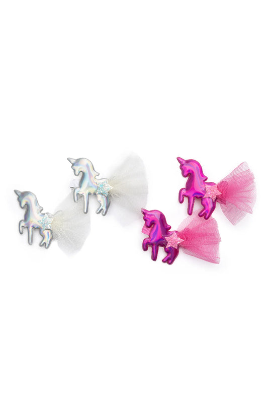 Iridescent Unicorns Hair Clips | Assorted