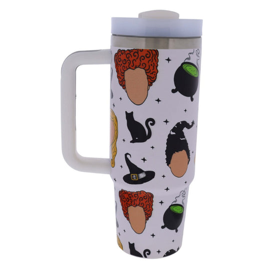 Hocus Pocus 30oz Tumbler with Straw + Handle