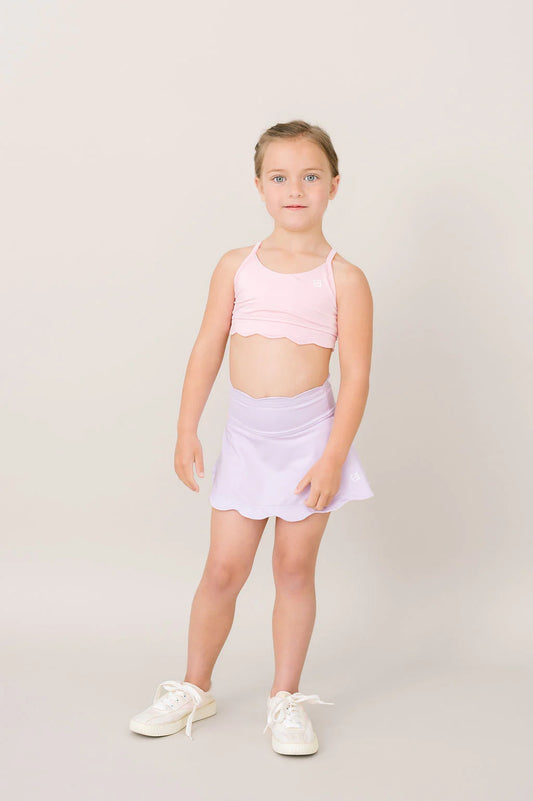 Zoe Scallop Skort | Purple, Pink