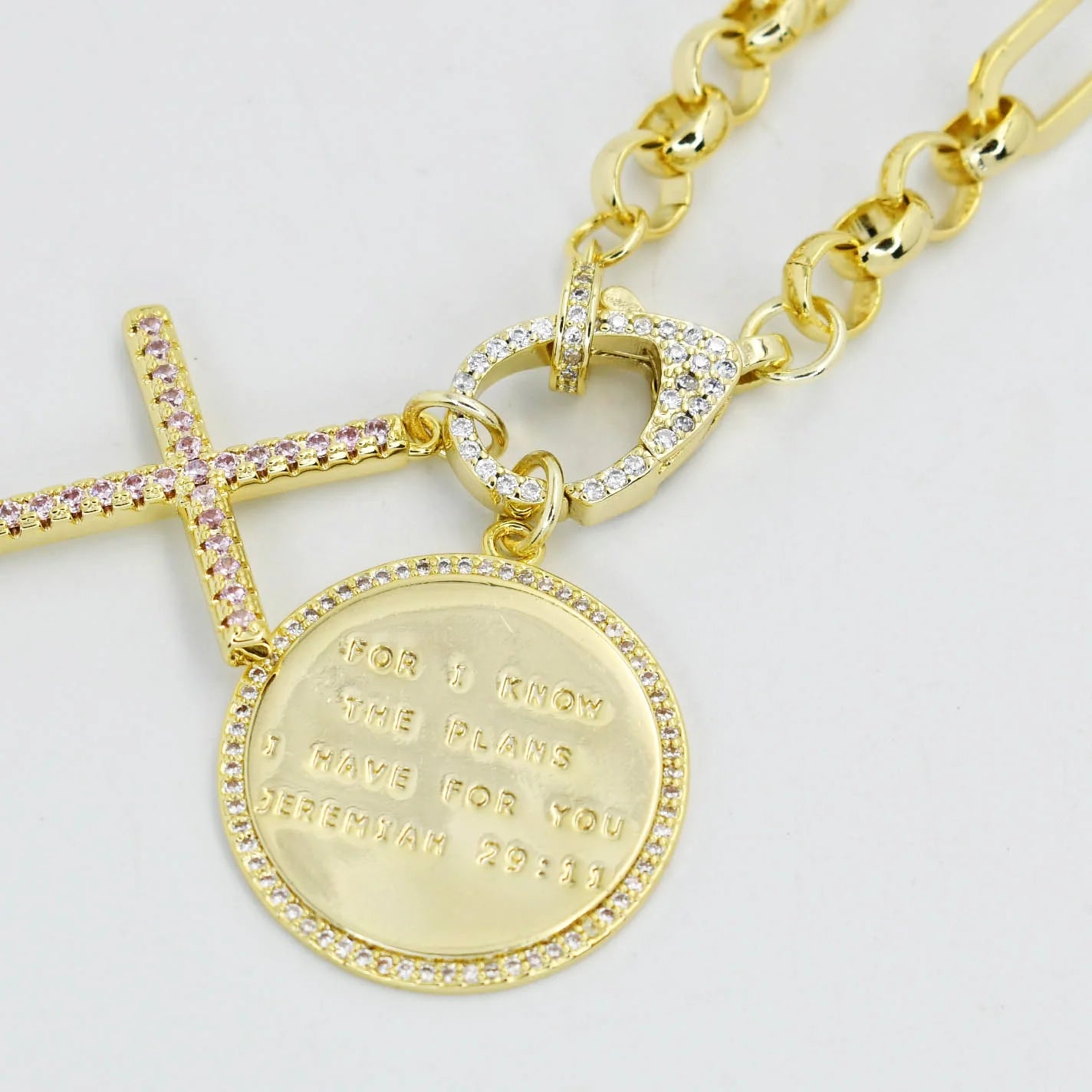 Jeremiah 29:11 Cross Necklace