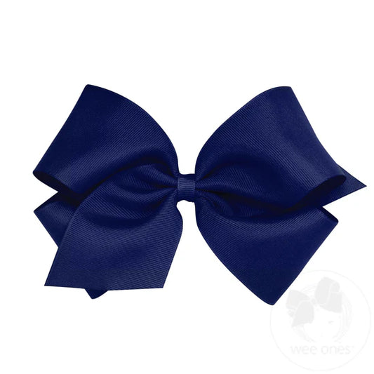 King Classic Grosgrain Bow | Light Navy