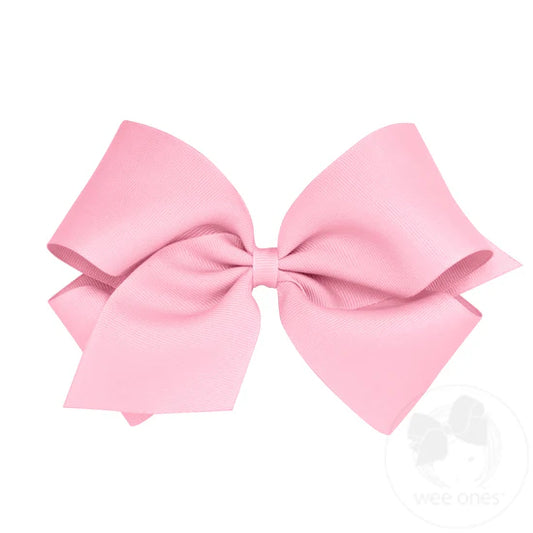 King Classic Grosgrain Bow | Pearl Pink