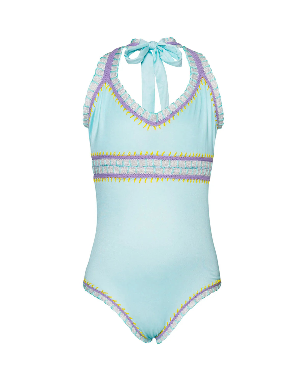 Embroidered One-Piece | Light Blue