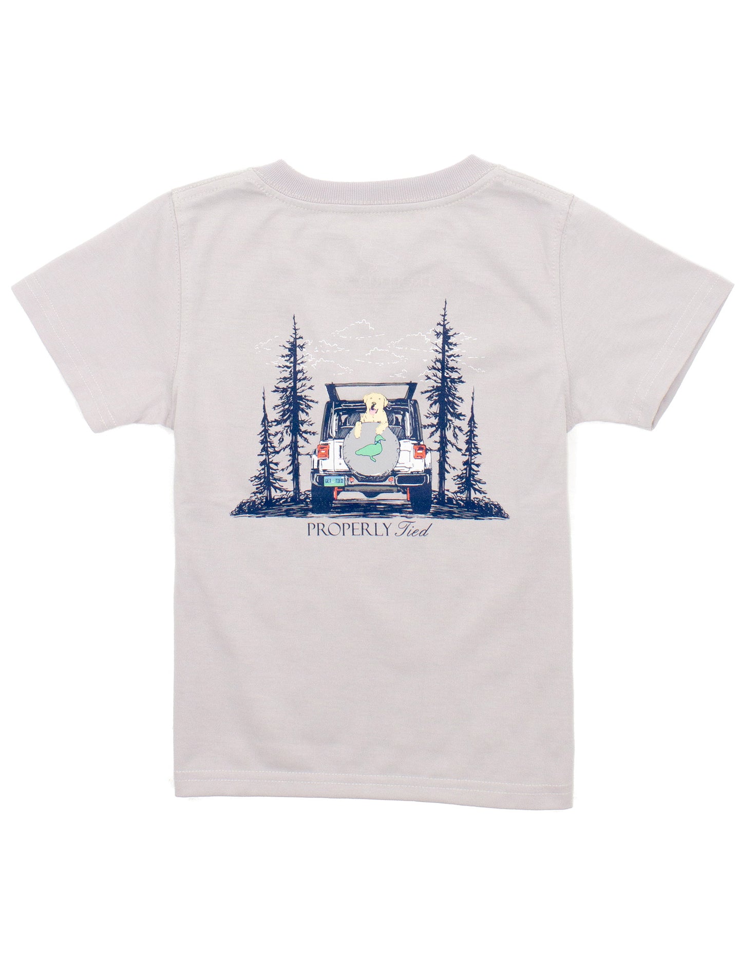 Boys Catch A Ride Short Sleeve Tee | Ice Grey