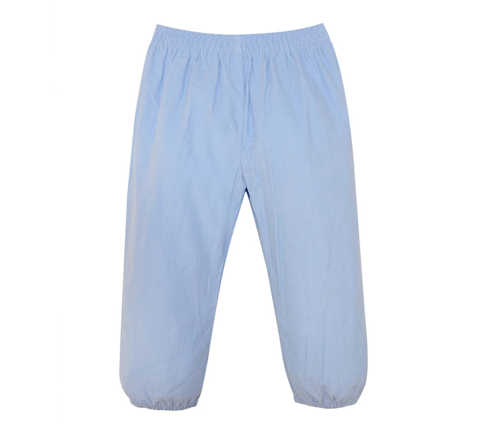 Logan Elastic Pant | Baby Blue Cord
