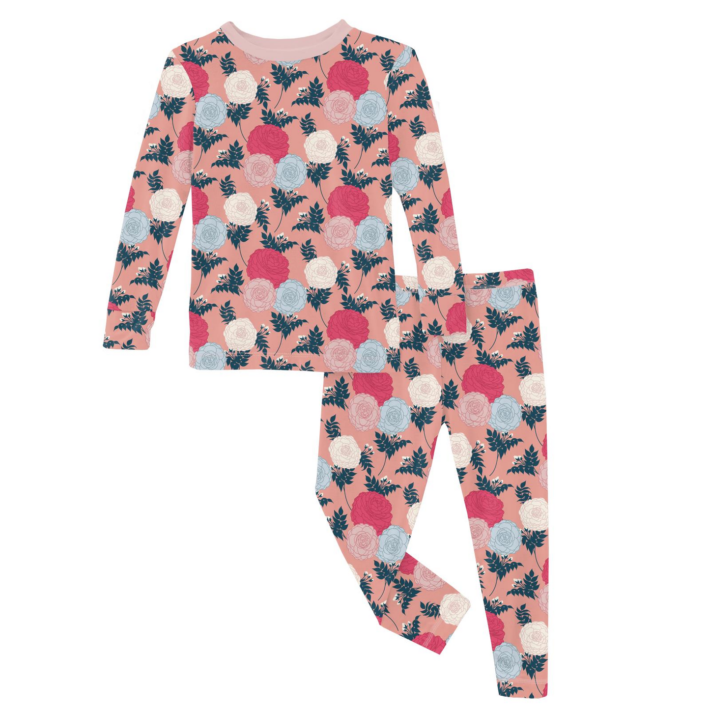 Print Long Sleeve Pajama Set | Blush Enchanted Floral