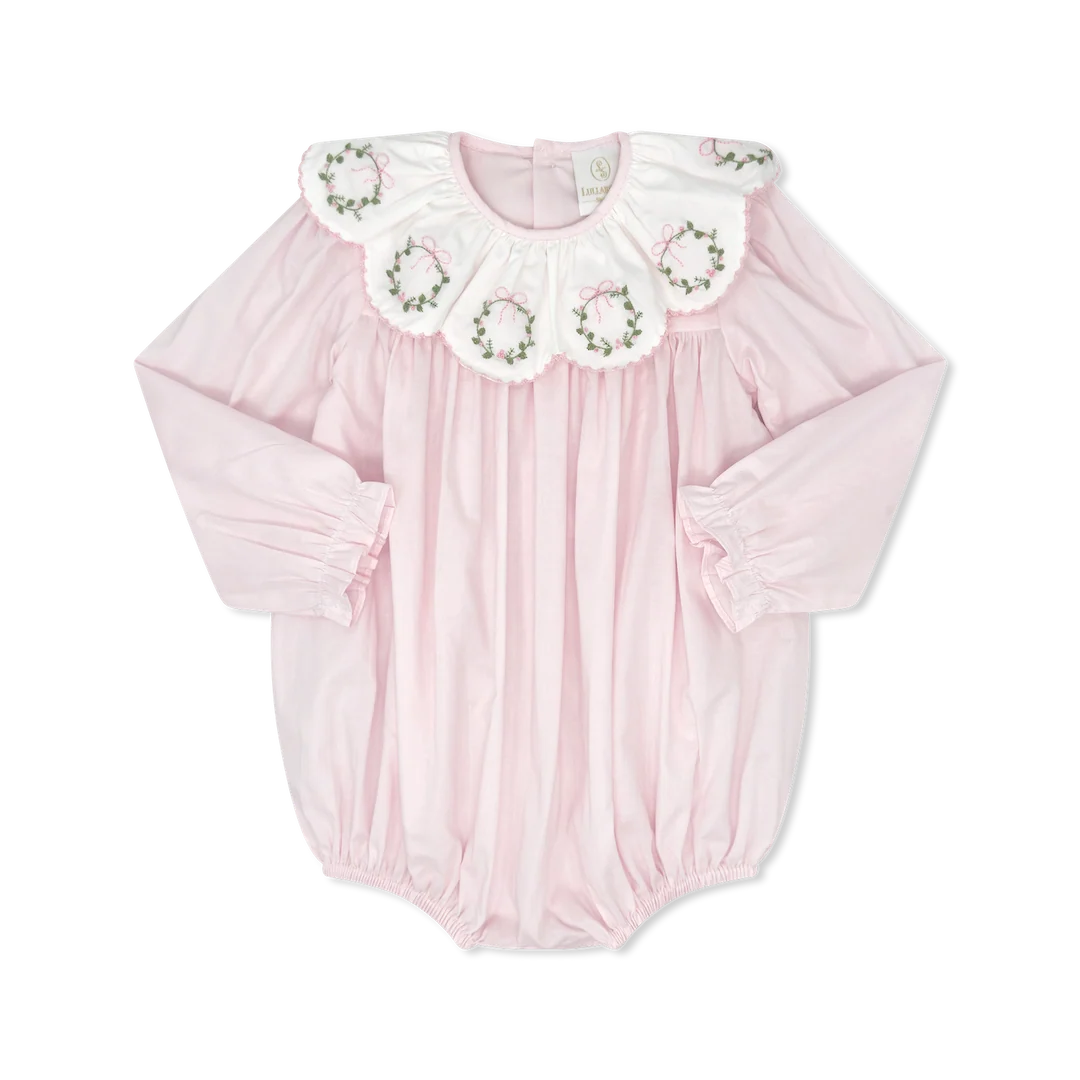 Chloe Bubble | Blessings Pink Batiste, Wreaths