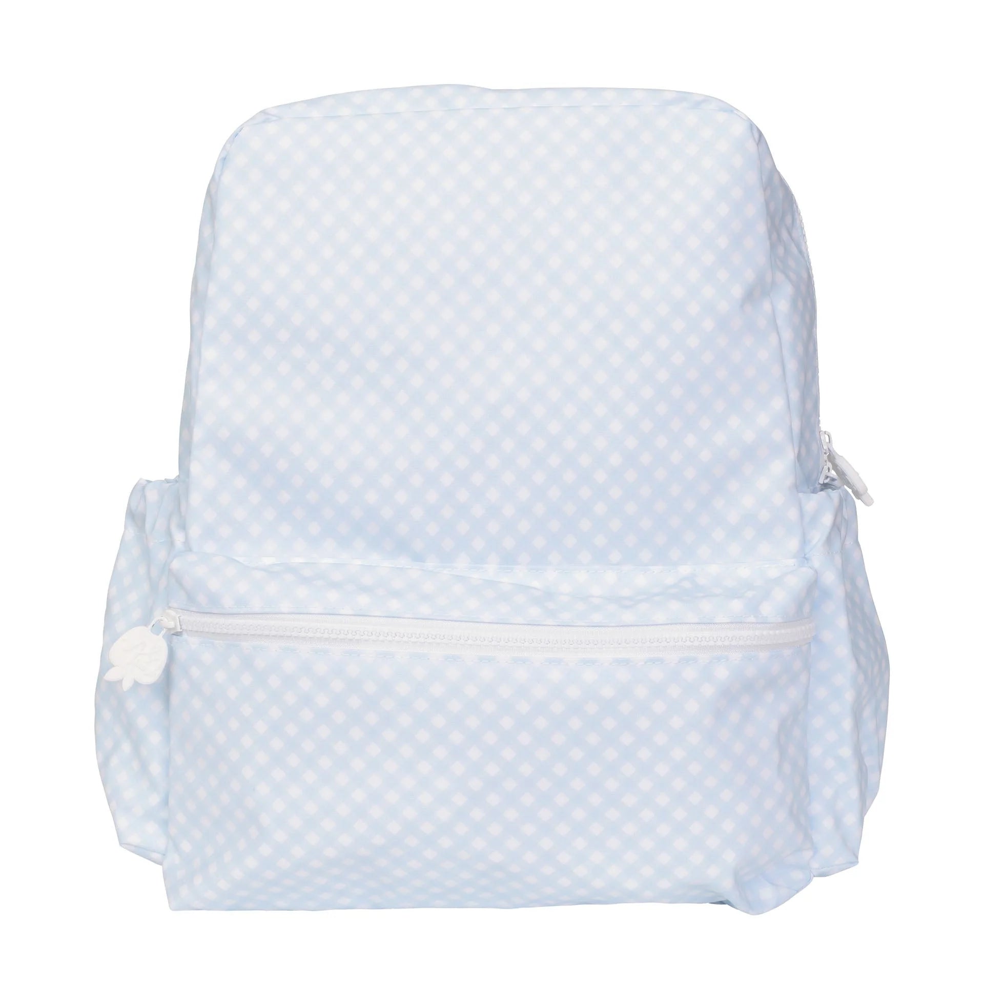 The Large Backpack | Blue Gingham