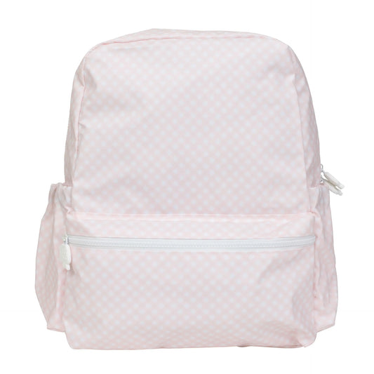 The Large Backpack | Pink Gingham