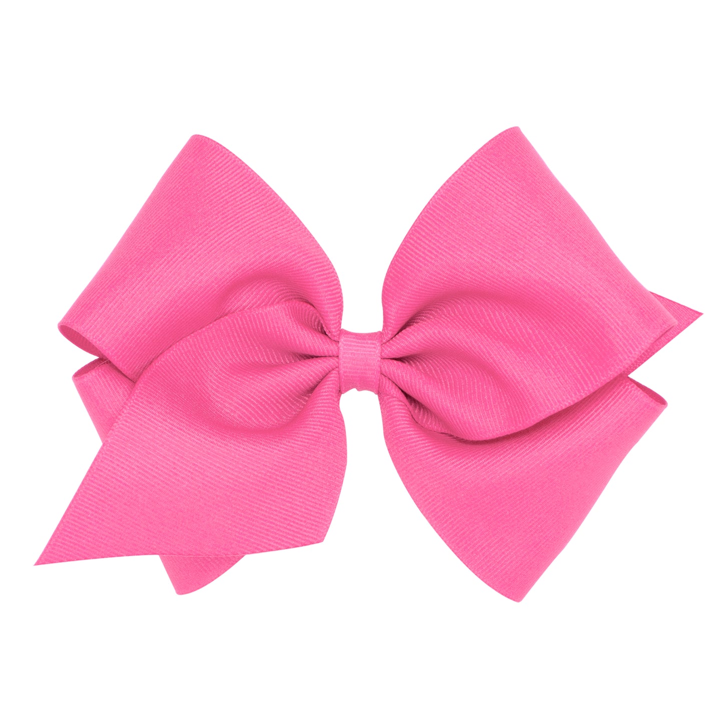 Mini King Classic Grosgrain Hair Bow | Hot Pink