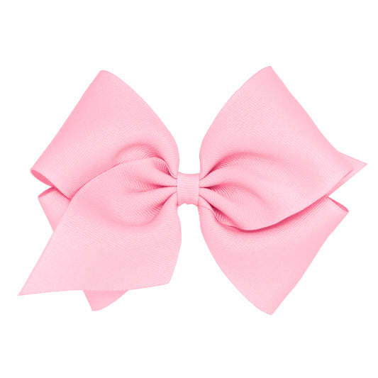 Mini King Classic Grosgrain Hair Bow | Pearl Pink